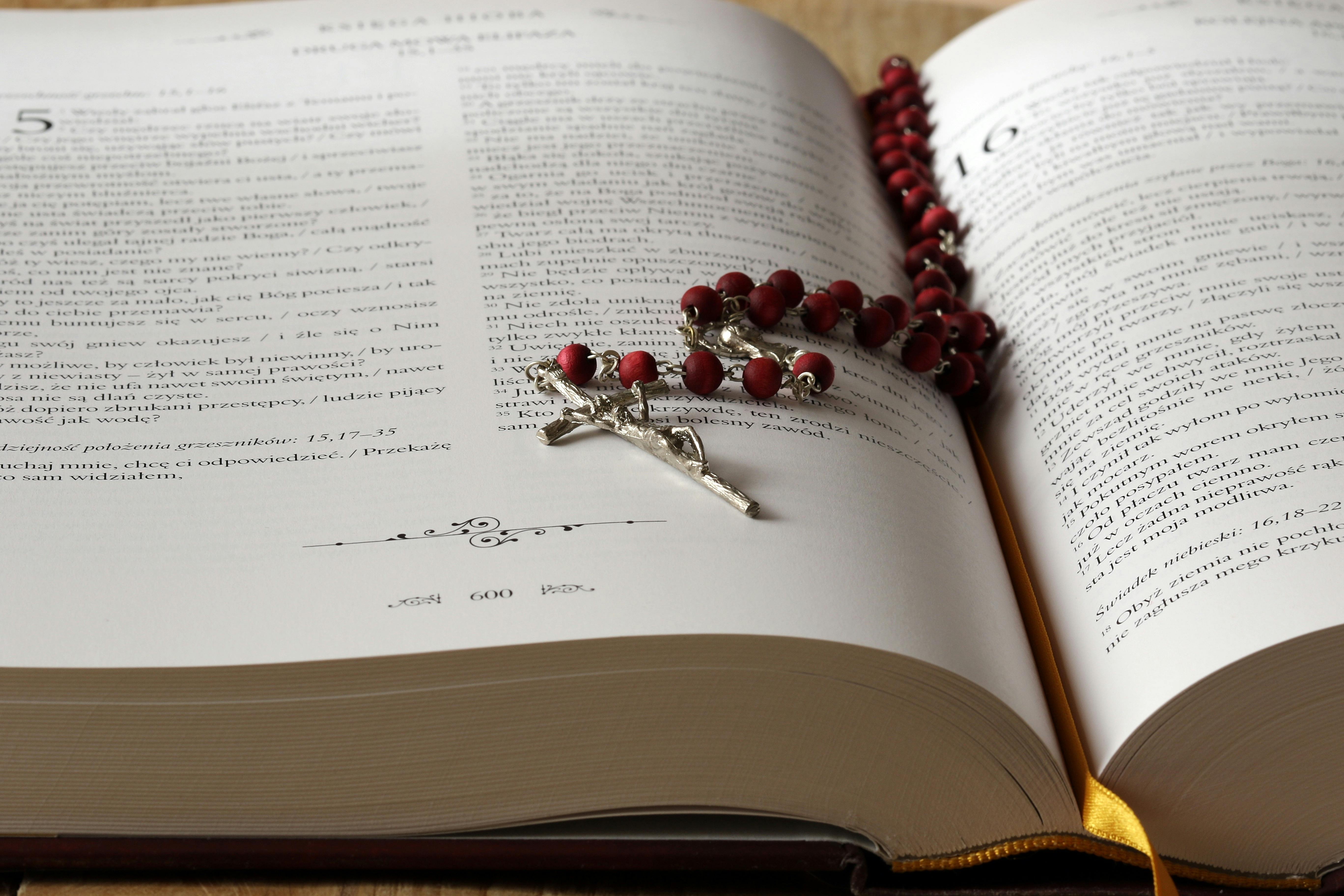 An open Bible